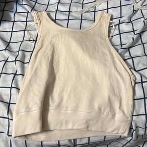 White Zara crop top
